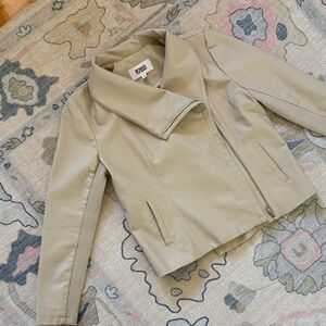 BB Dakota by Steve Madden Light Tan  Faux Leather Jacket